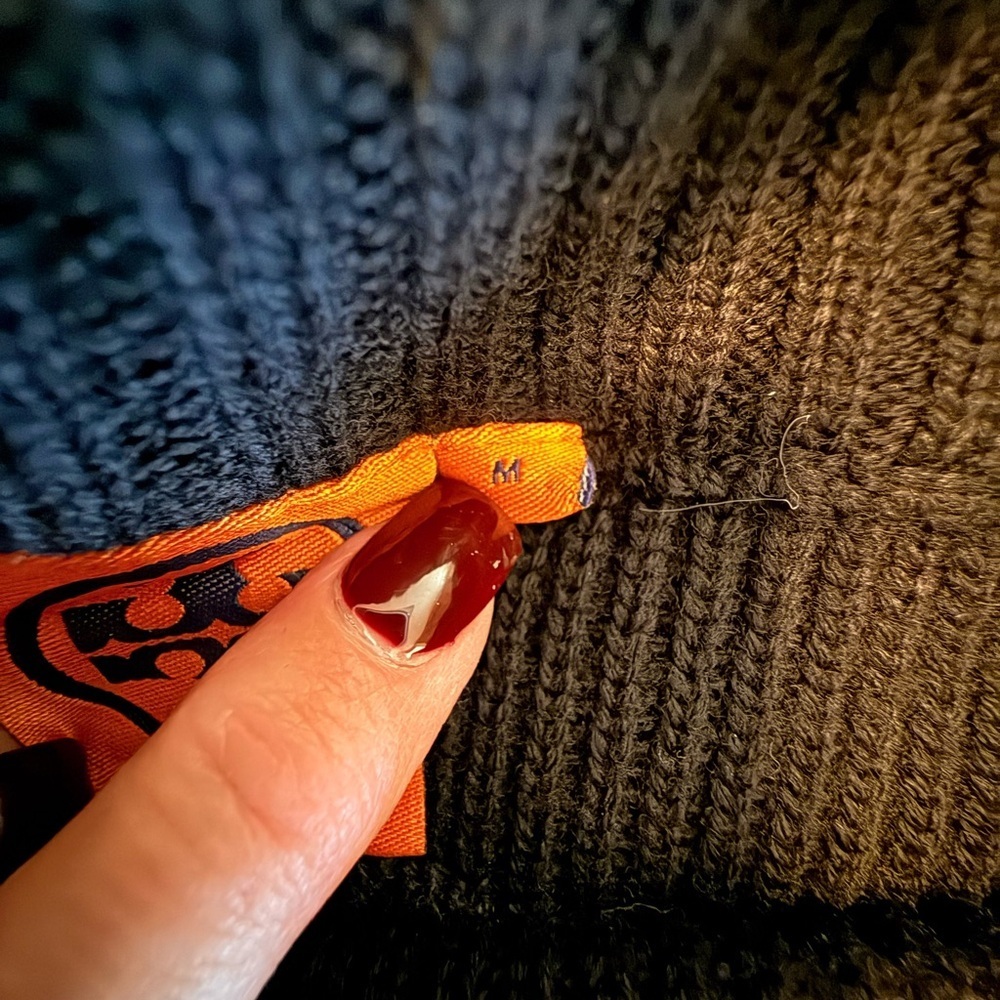 Tory Burch Black and Gray Striped Sweater - Picture 3 of 8
